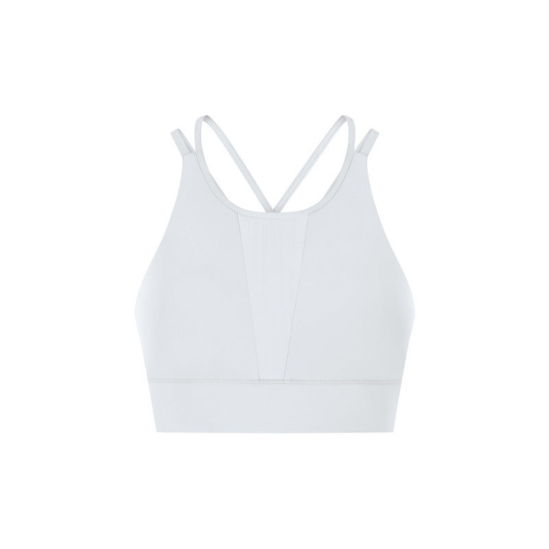 Quick Dry Backless Cross Tanks Push Up Crop Bra Size XS-XL