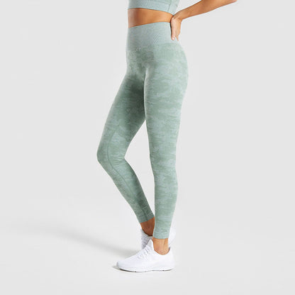 Camouflage yoga pants