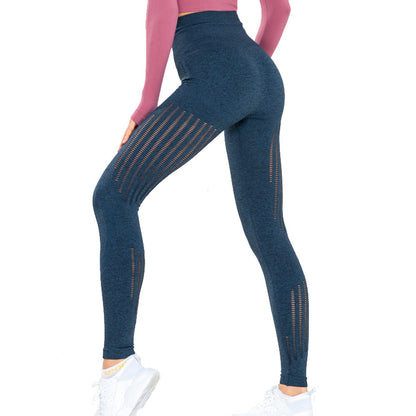 High waist yoga pants women's knit