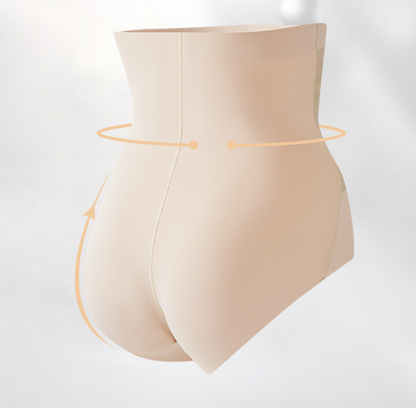 HIGH-WAISTED BONED TUMMY CONTROL SHAPER THONG