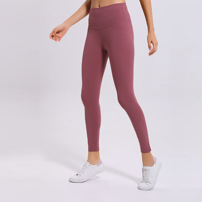 Naked yoga pants high waist hip fitness pants