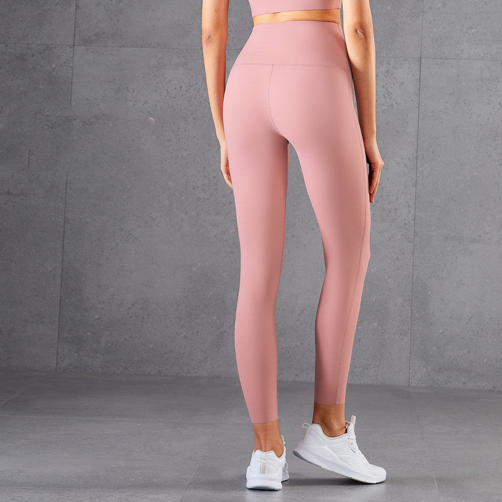 Peach High Waist Slim European And American Fitness Hip Lifting Leggings