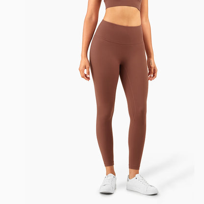 High Waist No T Tipped Thin Anti-Rolling Peach Leggings