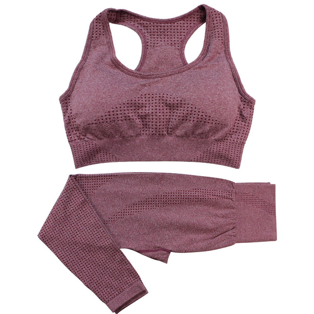 Seamless Yoga Set Women Tracksuit High Waist