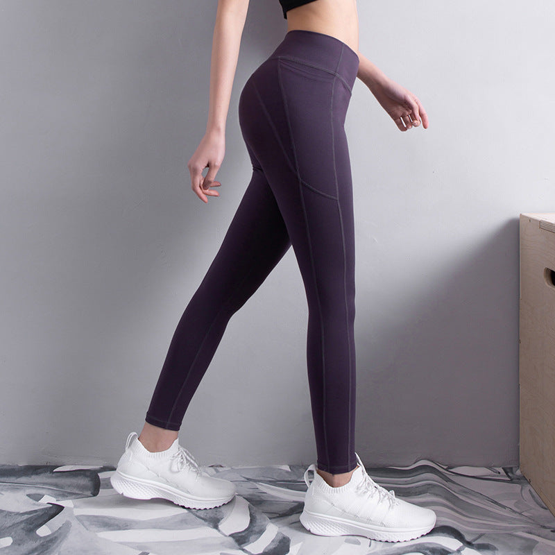 Fitness pants with pockets