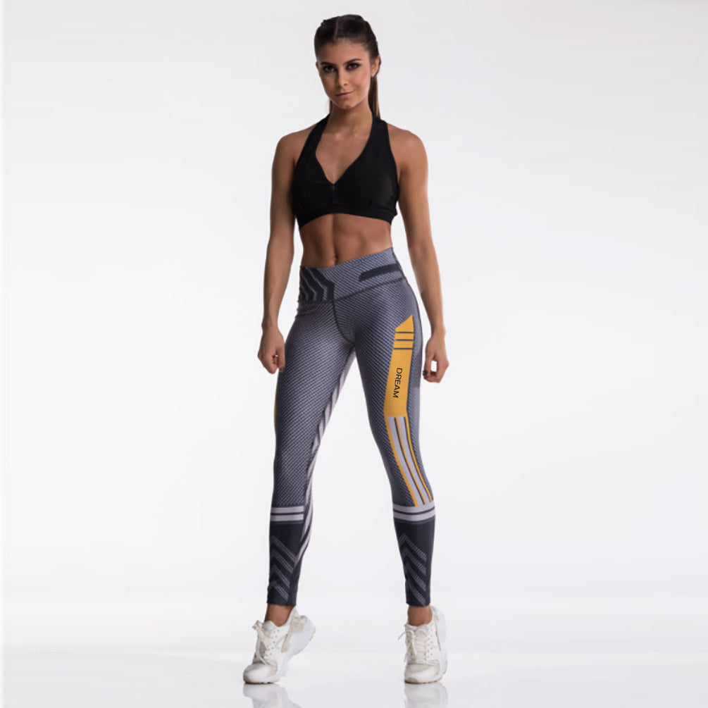 Women's Leggings Digital Print Pants Trousers Stretch Pants