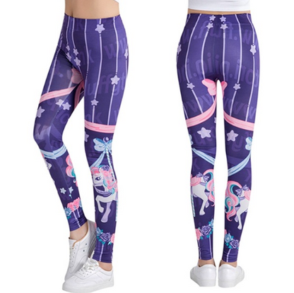 Printed thin pencil feet pants stretch big ladies yoga pants leggings