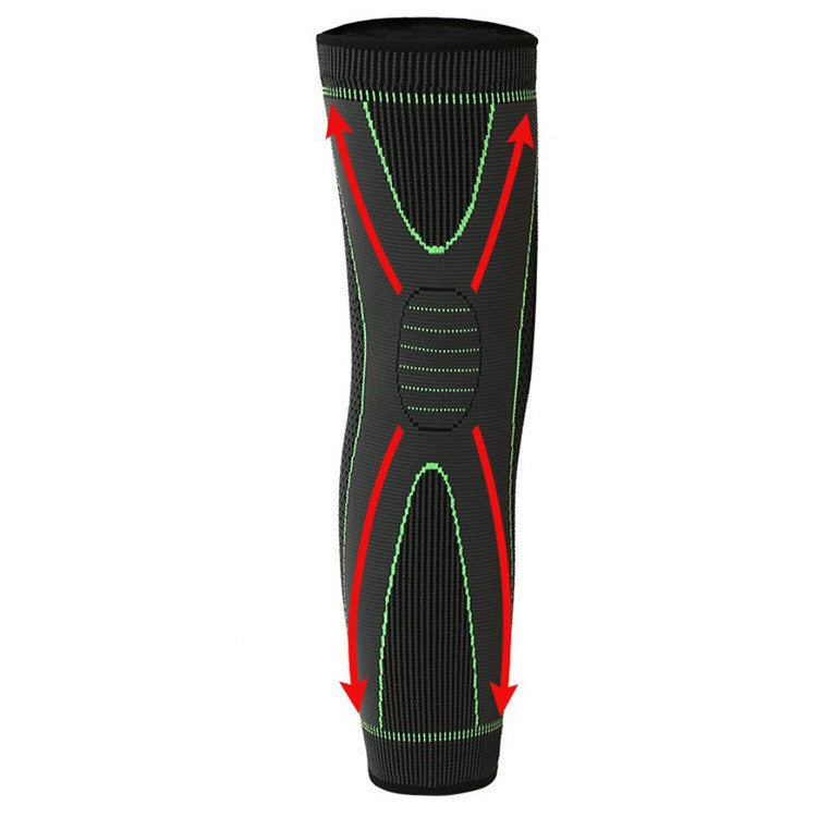 Non-slip, Breathable Nylon Sports Long Leggings And Knee Pads