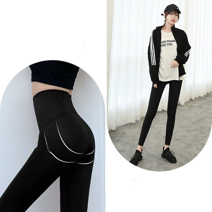 Shark skin leggings women wear thin autumn tights