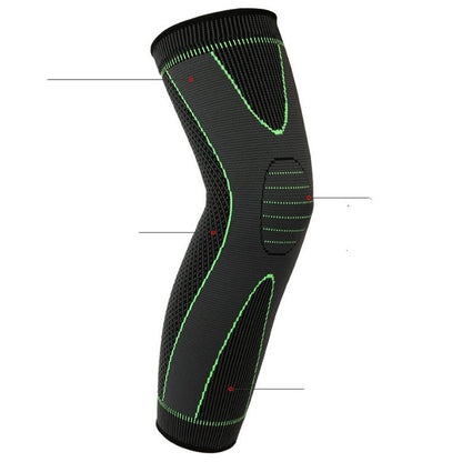 Non-slip, Breathable Nylon Sports Long Leggings And Knee Pads