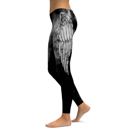 Digital printing leggings women's autumn and winter yoga pants