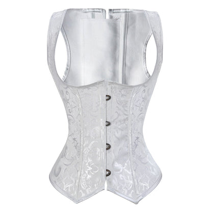 Ladies back clip jacquard steel body shaper