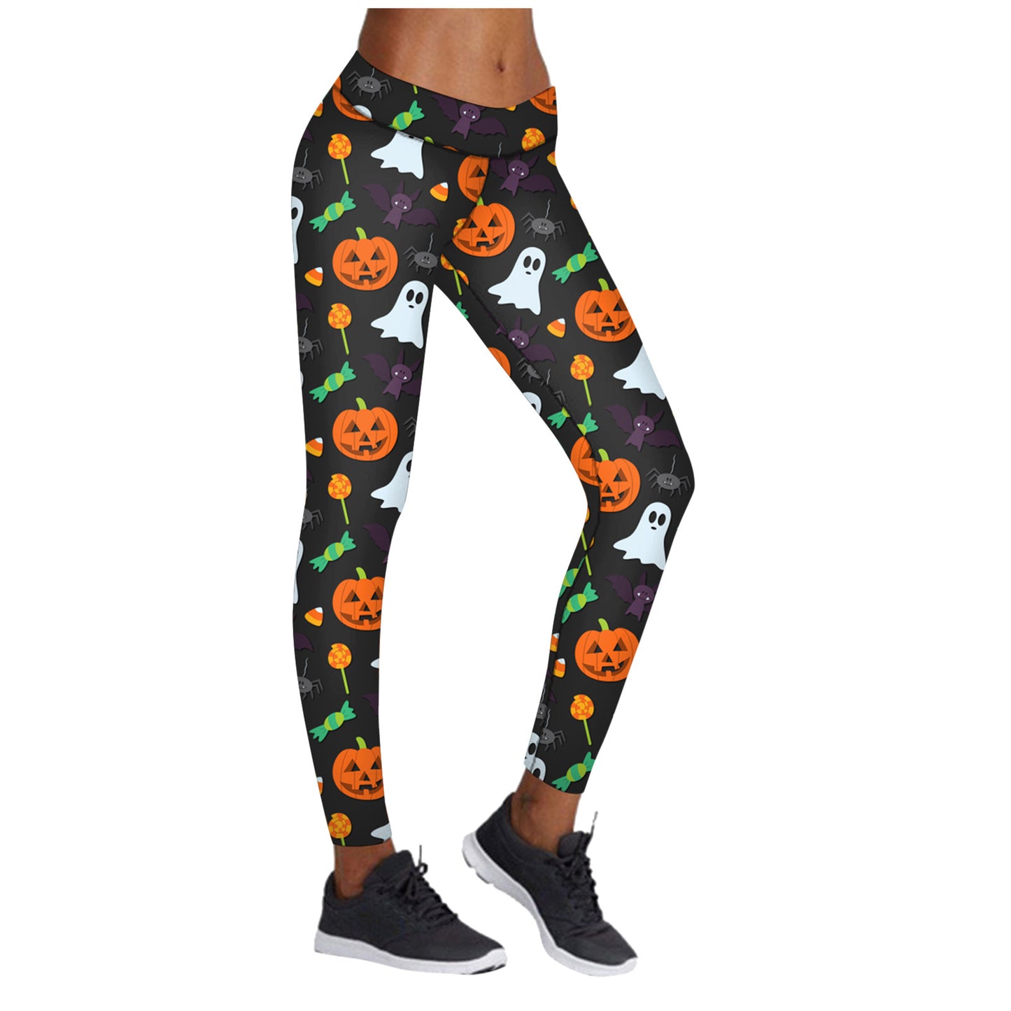 Printed Leggings Halloween Sports Yoga Pants High Stretch Pencil Pants