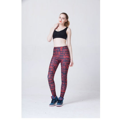 Digital printing leggings tights nine pants women