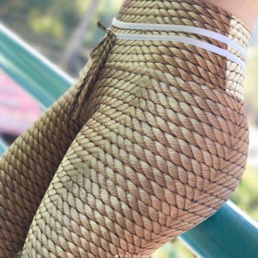 Fitness Clothing High Waist Casual Leggings Women Hemp Rope