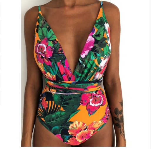 One Piece Swimsuit Female Backless Bodysuit