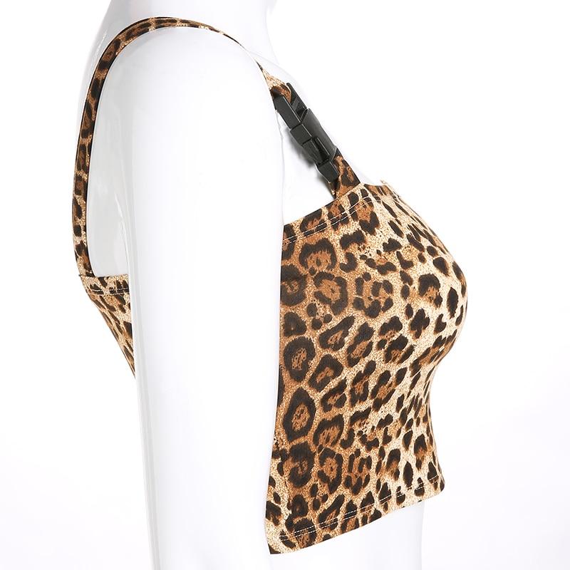 LEOPARD BUCKLE TANK TOP