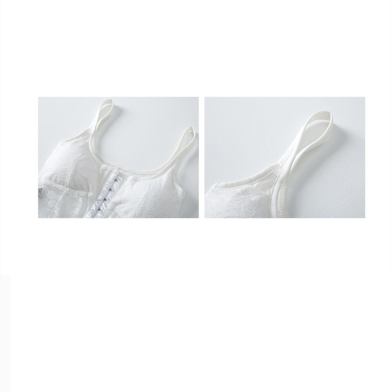 Summer Women's White Lace Camisole Short Top