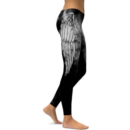 Digital printing leggings women's autumn and winter yoga pants