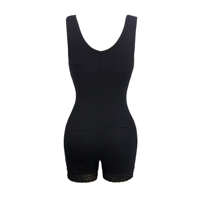 Hip-lifting and leg shaping bodysuit