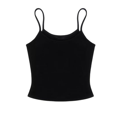 American Hot Girl Camisole Women's Slim Bottoming Shirt Short Top