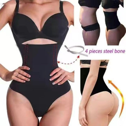 Large Size High Waist T-back Women's Hip Lifting Waist Girdling Corset