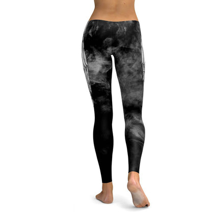 Digital printing leggings women's autumn and winter yoga pants