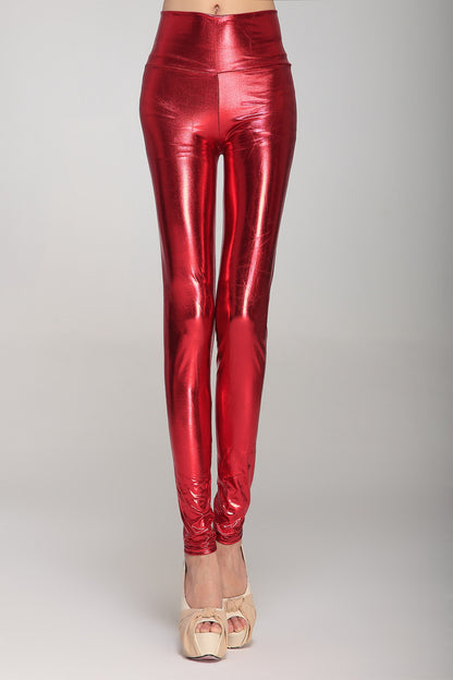 leather leggings Women's outer wear large size without trace