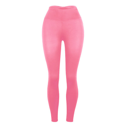 Slim-Fit Buttocks Solid Color Yoga Pants Leggings