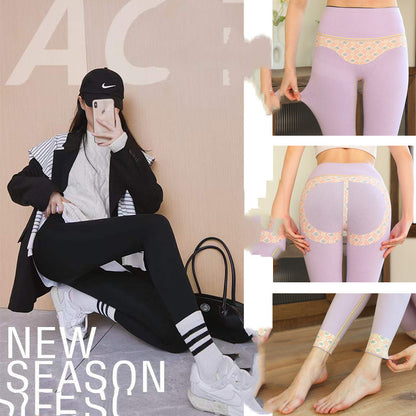 Fall Winter Cationic Velvet Thermal Shark Pants With Tummy Tuck And Butt Lift