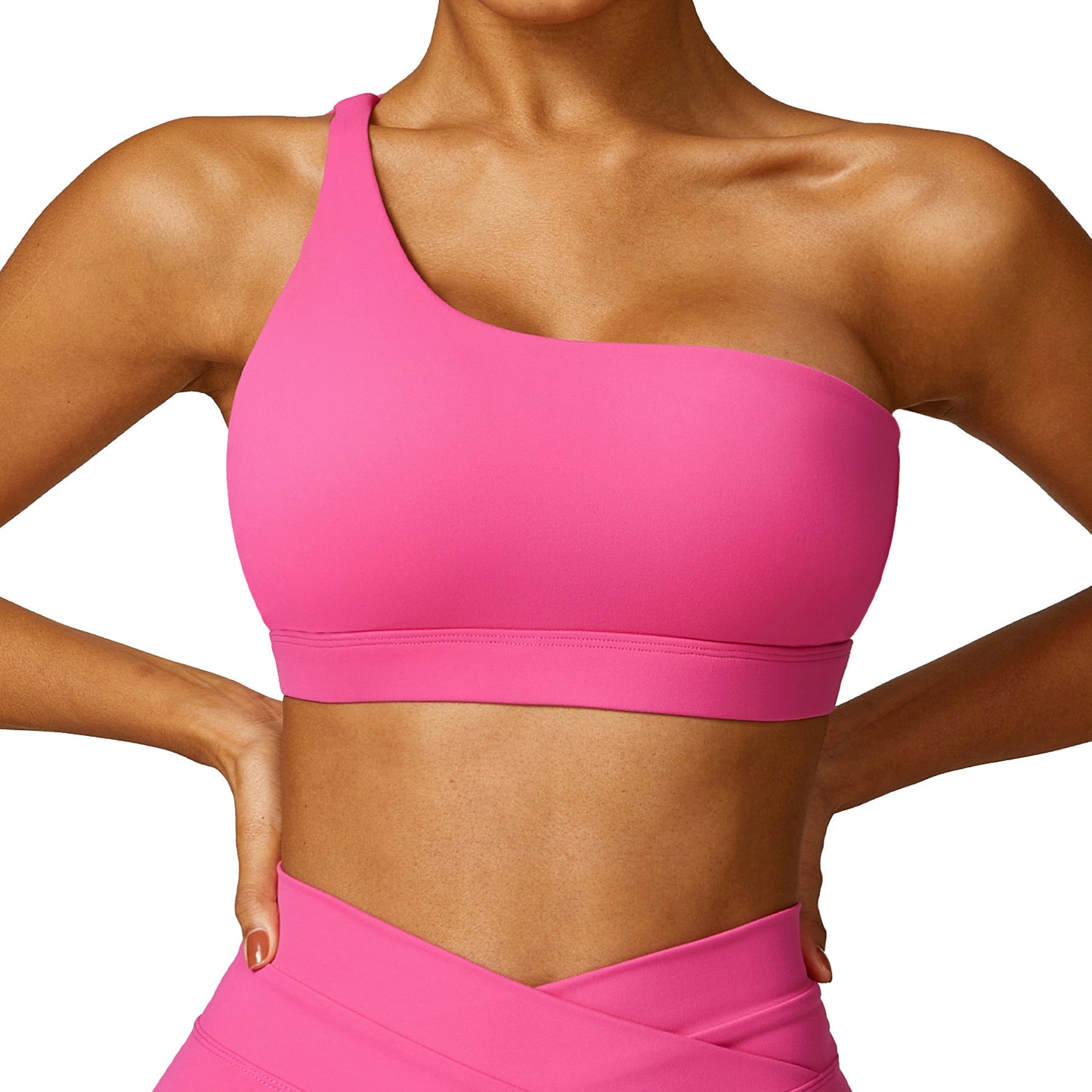 Women's One-shoulder Beauty Back Yoga Bra Quick-drying Workout Top