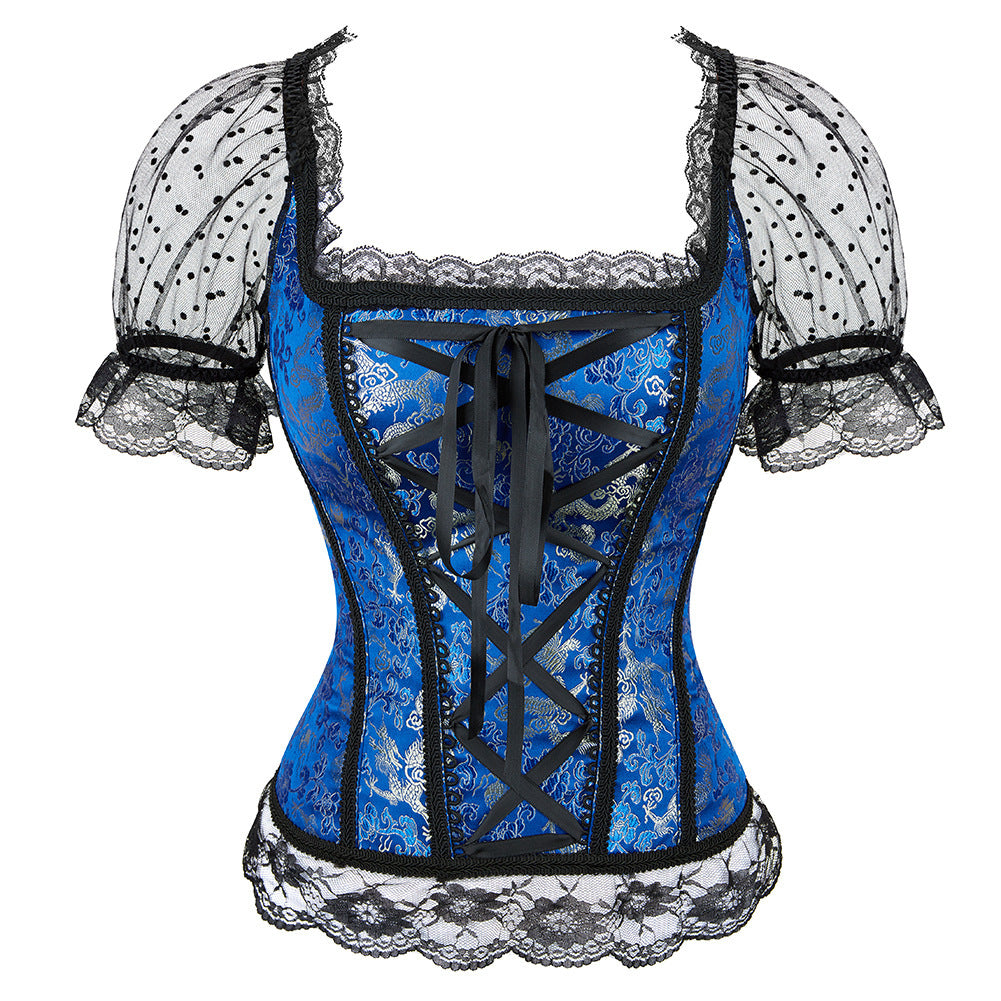 Fashion Lace Lace Sexy One Shoulder Ladies Corset