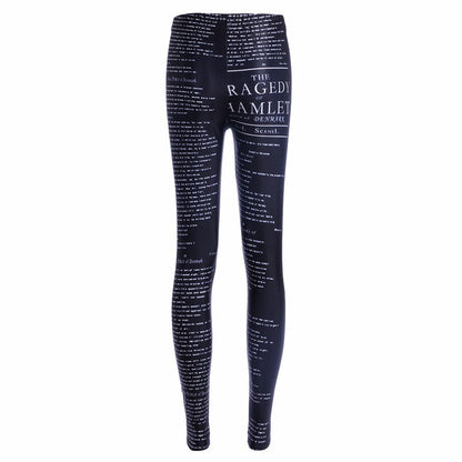 Digital printing leggings tights nine pants women