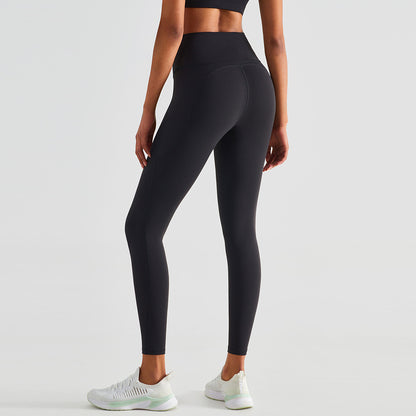 High Waisted Yoga Pants For Women With Naked Butt Lift Peach Running Tight Exercise