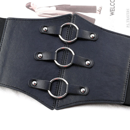 Simple Corset Personality Punk Widened Fashion Decoration Belt