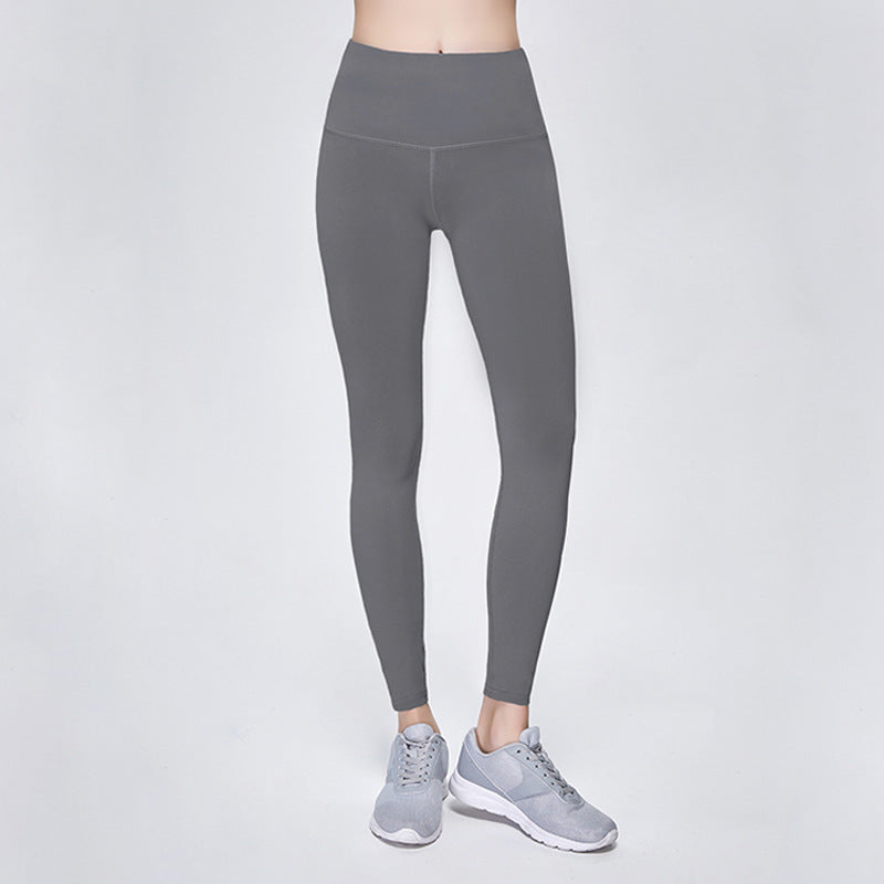 Solid color fitness pants