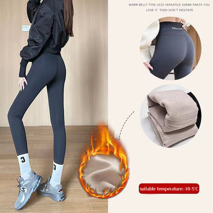 Fleece Thickened Leggings Winter -20 To 5 Shark Pants