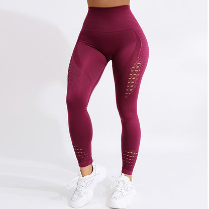 Mesh Nine Pants Yoga Pants