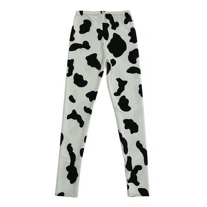 Cow Black Spot Tight Leggings