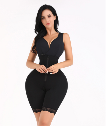 Large Size One-piece Shapewear Cotton Cup Open Crotch Postpartum