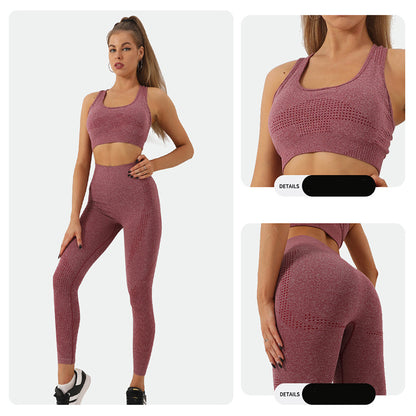 Seamless Yoga Set Women Tracksuit High Waist