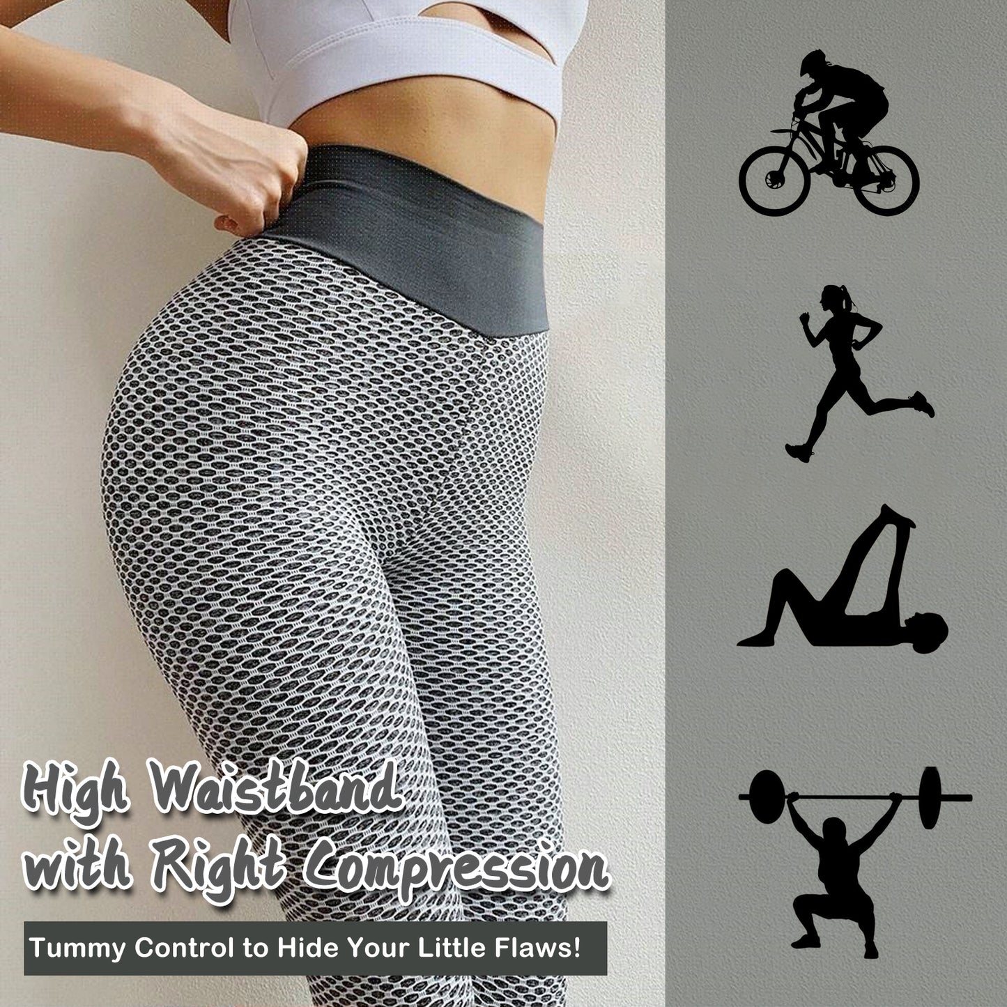 TIK Tok Leggings Women Butt Lifting Workout Tights Plus Size