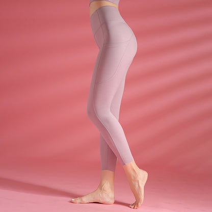 Double-sided nylon sports tights