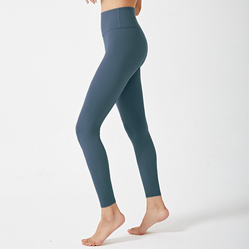 Curved High-waist Fitness Pants, Stretch Running Sports Leggings