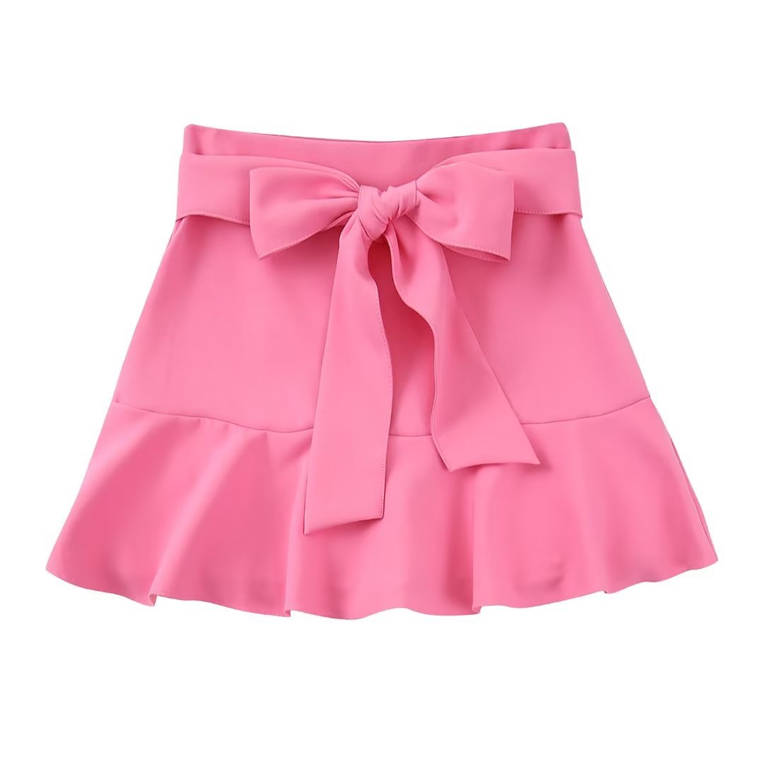 Women's Fashion Bowknot Short Skirt