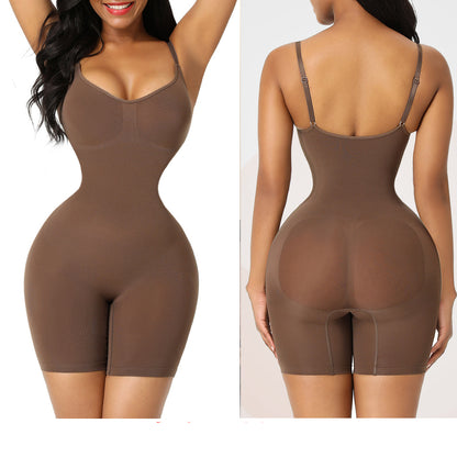 Women's Seamless Body Shaping Bodysuit Thin Elastic Body Shaping