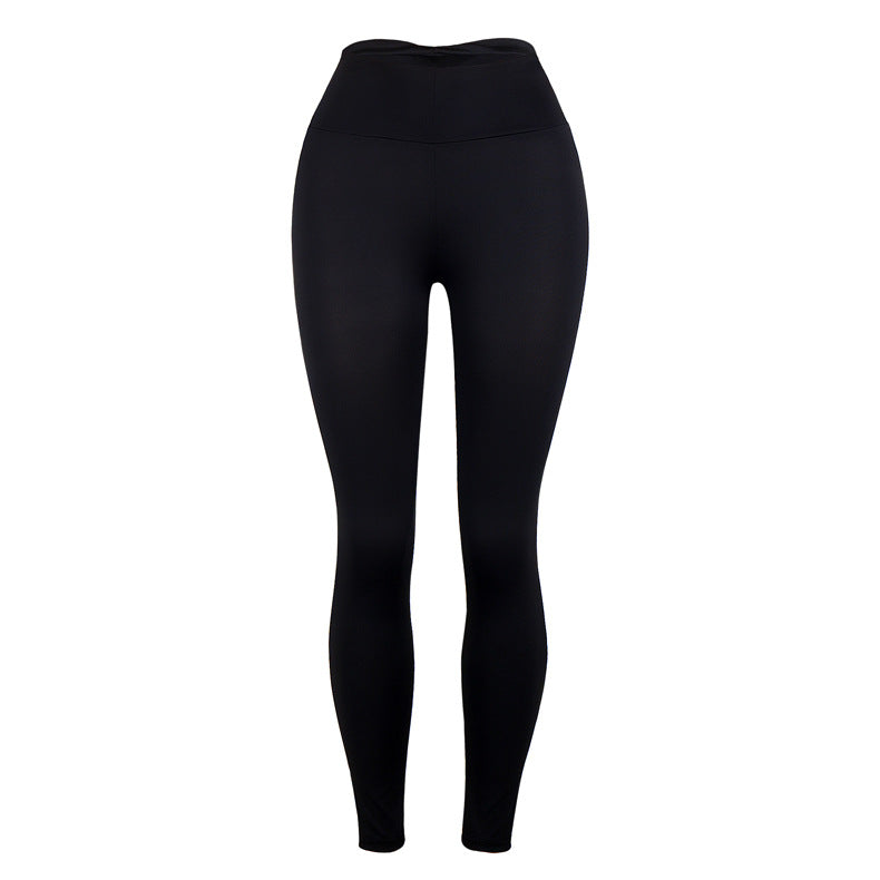 Ladies Slim Butt Lift Solid Color Yoga Pants Leggings