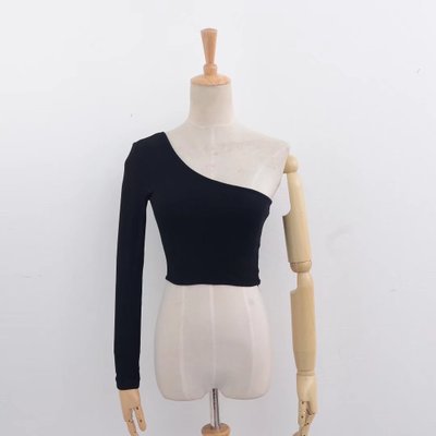 Off Shoulder Sexy Female Knitted Crop Top Women