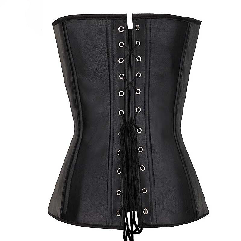 Women's leather corset