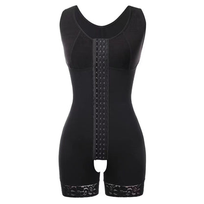 Mesh Long-breasted Lace Shape Bodysuit